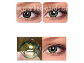 Kontaktlinsen für Grüne Augen, IR- oder UV-Kontaktlinsen, Markierte Karte